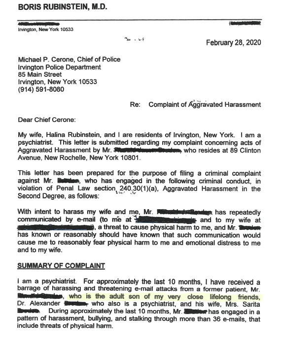 Police Report Filing